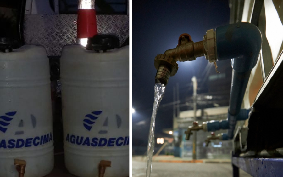 Antes de medianoche Aguas Décima espera reponer agua en avenida Italia